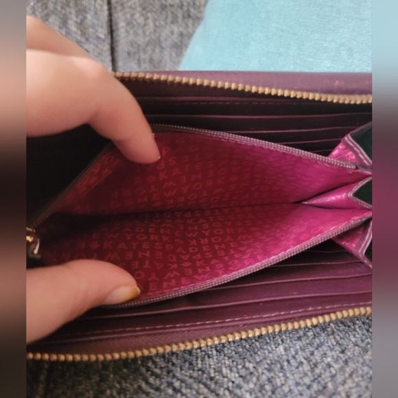Kate Spade Purple Leather Wallet with Tassel - Picture 7 of 15